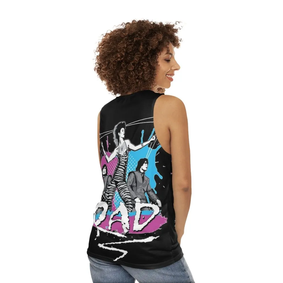 1980s Unisex Tank Top - Rad Music You Can Dance To