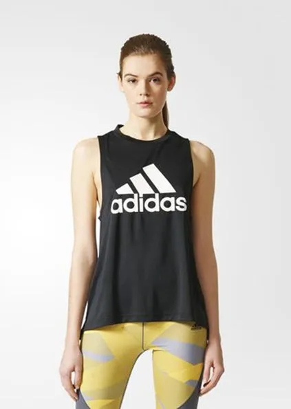 Adidas Boxy Logo Tank Top BQ5925 Black 1