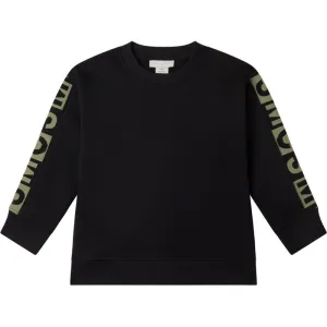 Boys Black SMC Logo Sweatshirt