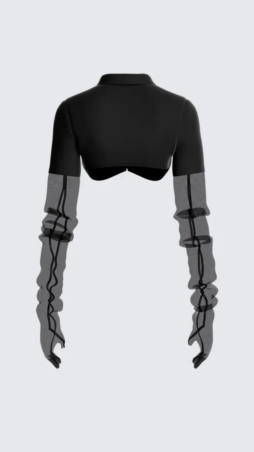 Bust Cut-Out Crop Top