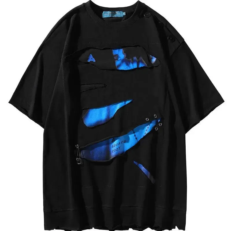 Button Trim Casual T-Shirt