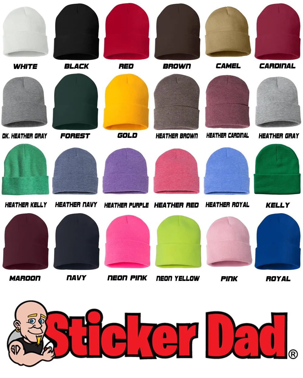 CHAOS Embroidered Cuffed Beanie Hat