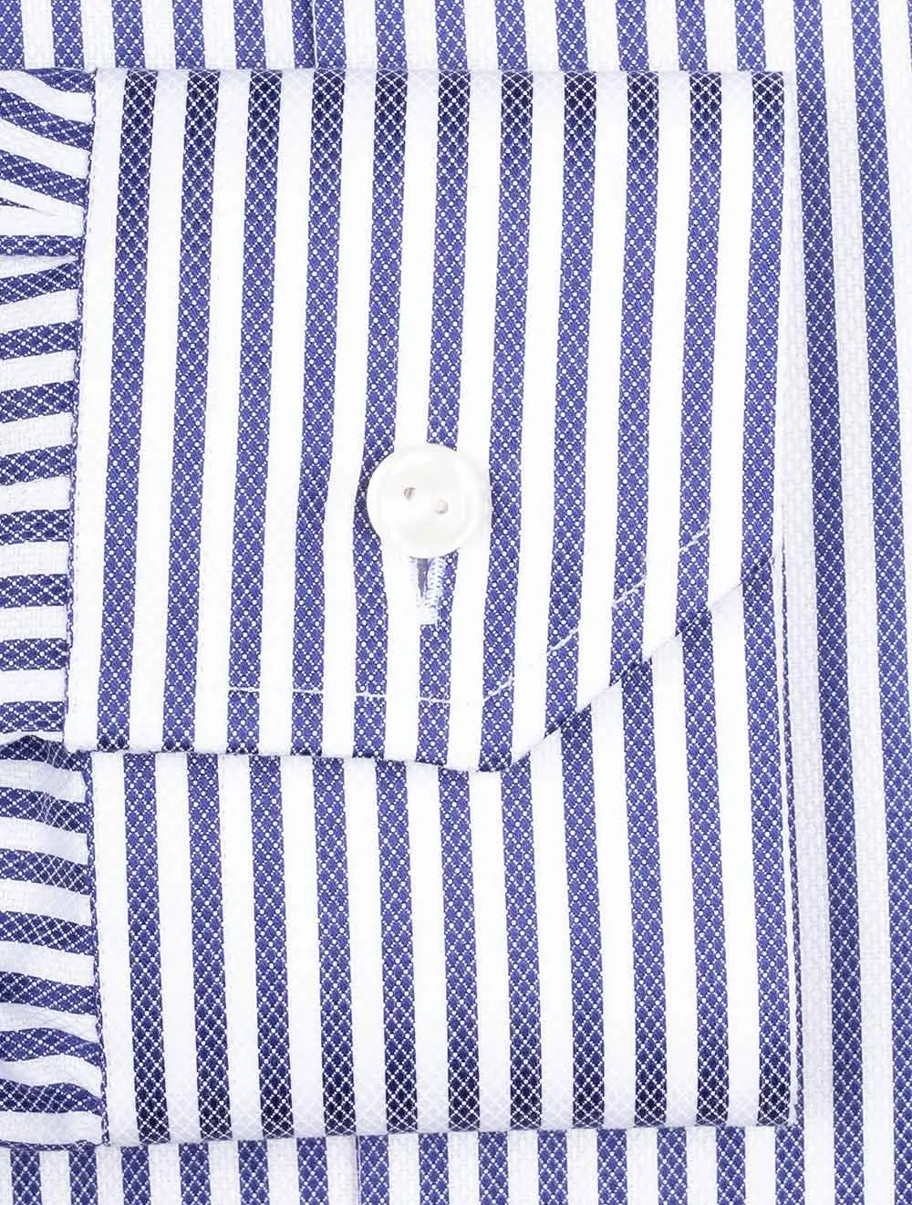 Contemporary Pinstripe Shirt Blue