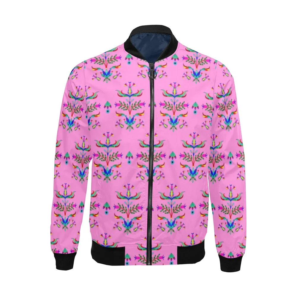 Dakota Damask Cheyenne Pink All Over Print Bomber Jacket for Men