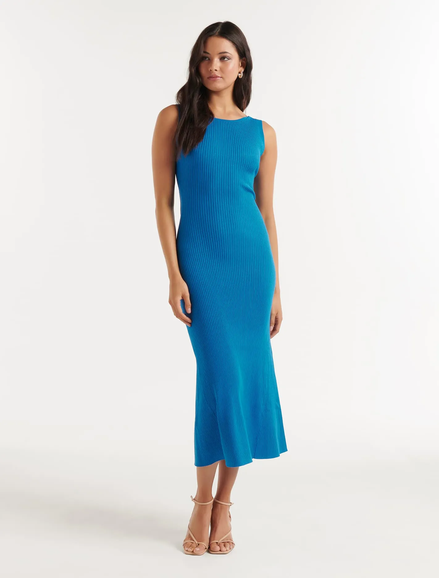 Jesse Cross Back Rib Knit Dress
