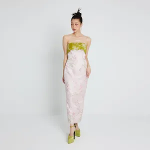 Ke Rou Scallop Tube Dress