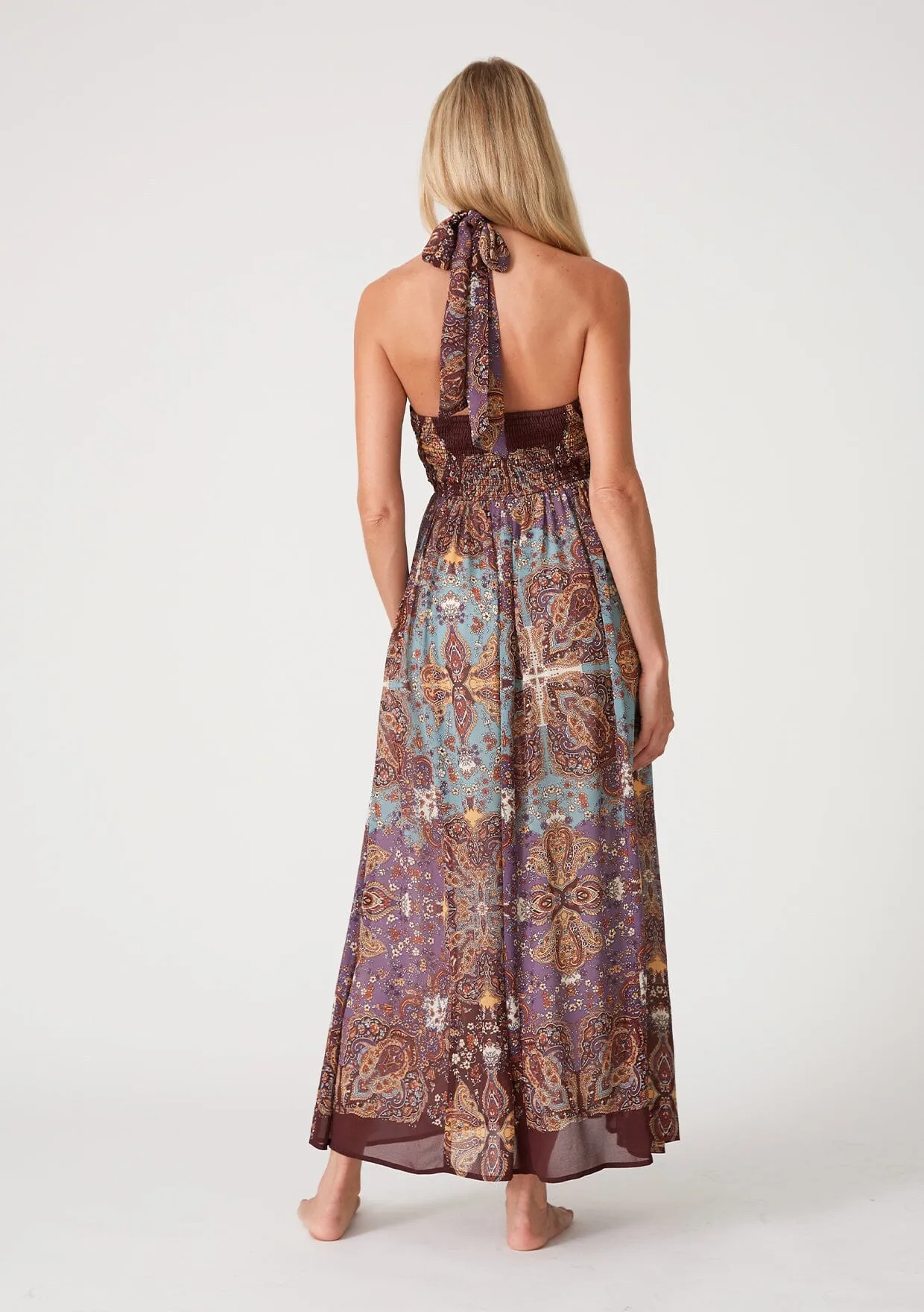 Livna Halter Maxi Dress