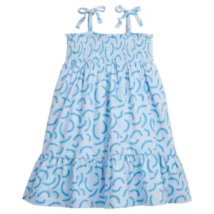 Lucy Dress - Blue Ripple