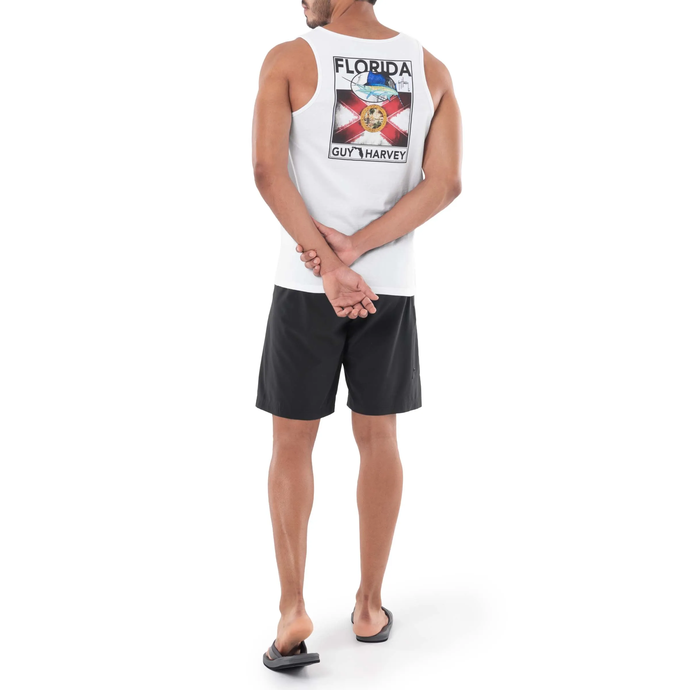 Men's Florida Flag White Tank Top