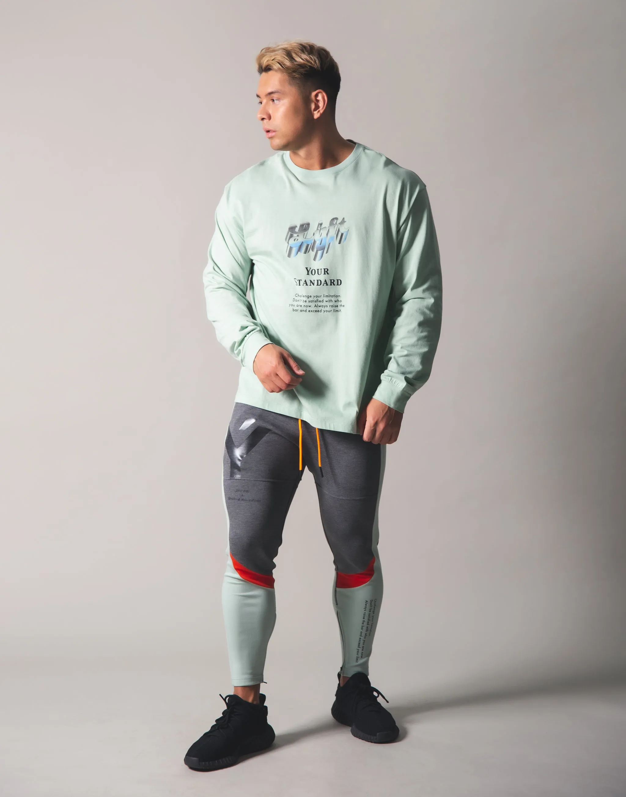 Metalic Logo Long T-Shirt - Mint