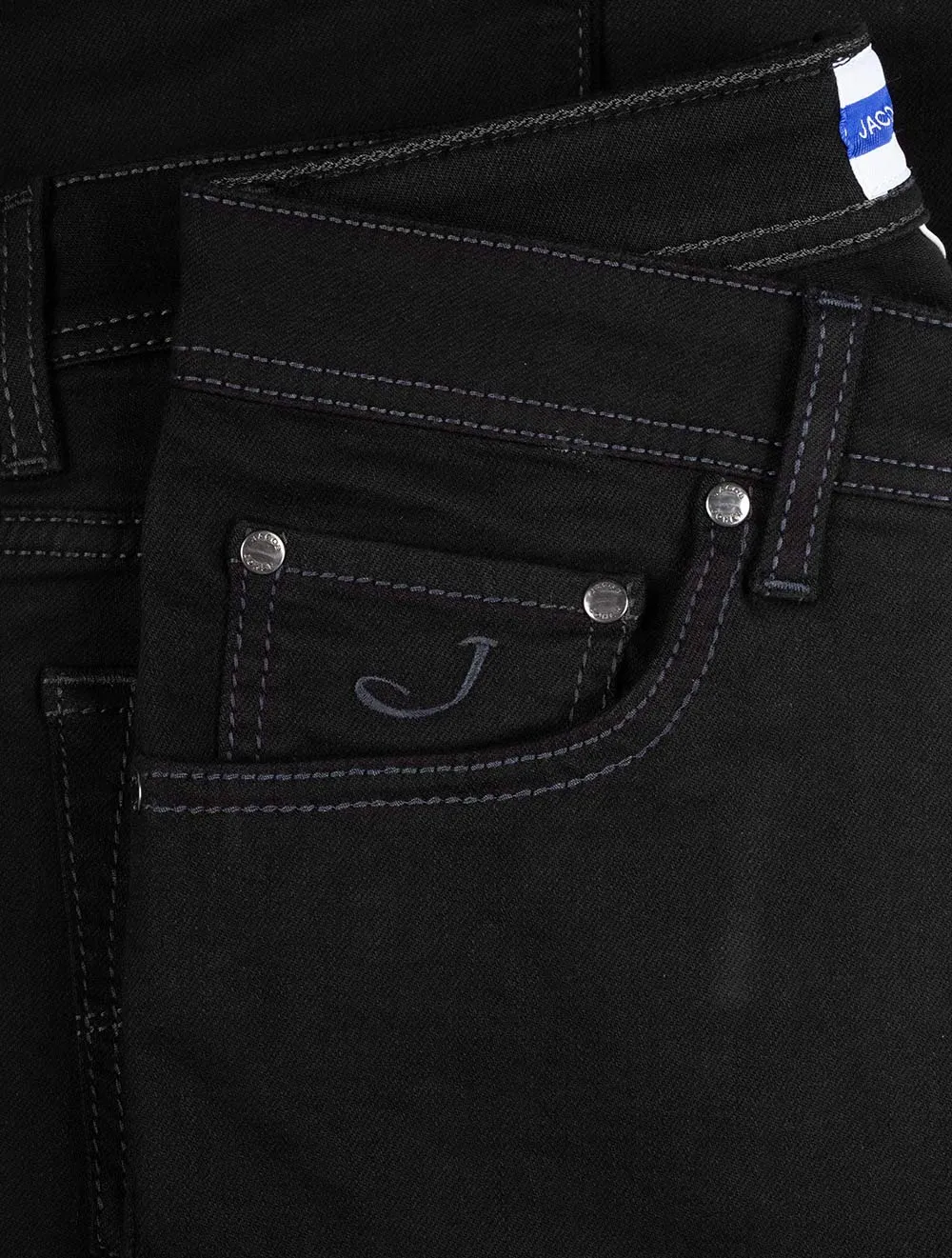 Nick Black Badge Denim Jean Black
