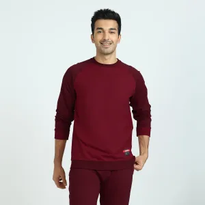 Quest French Terry Cotton-Blend Sweatshirts Scarlet Red