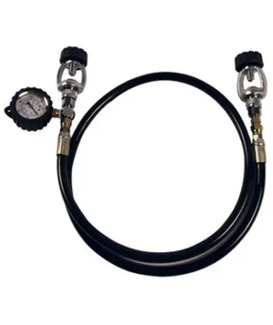 Tank Equalizer hose with Pressure Gauge 5000 psi in Yoke