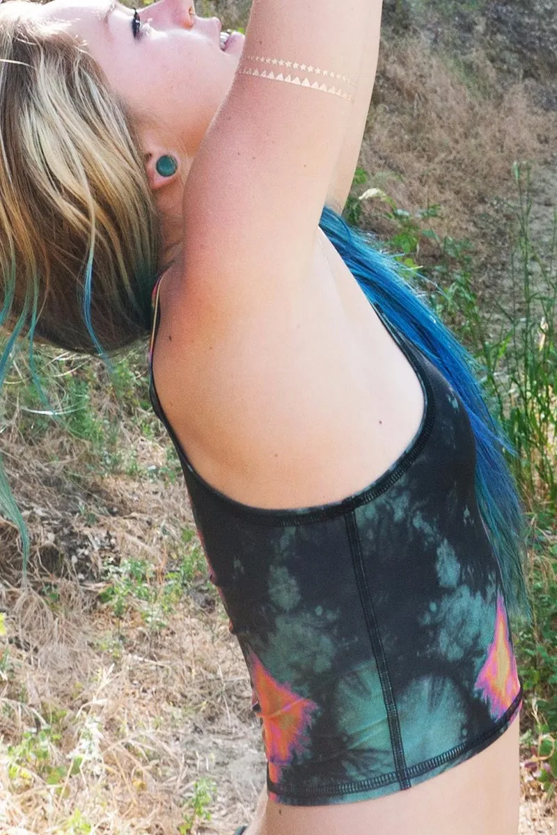 TEEKI // EAGLE FEATHER MERMAID TANK - GREEN
