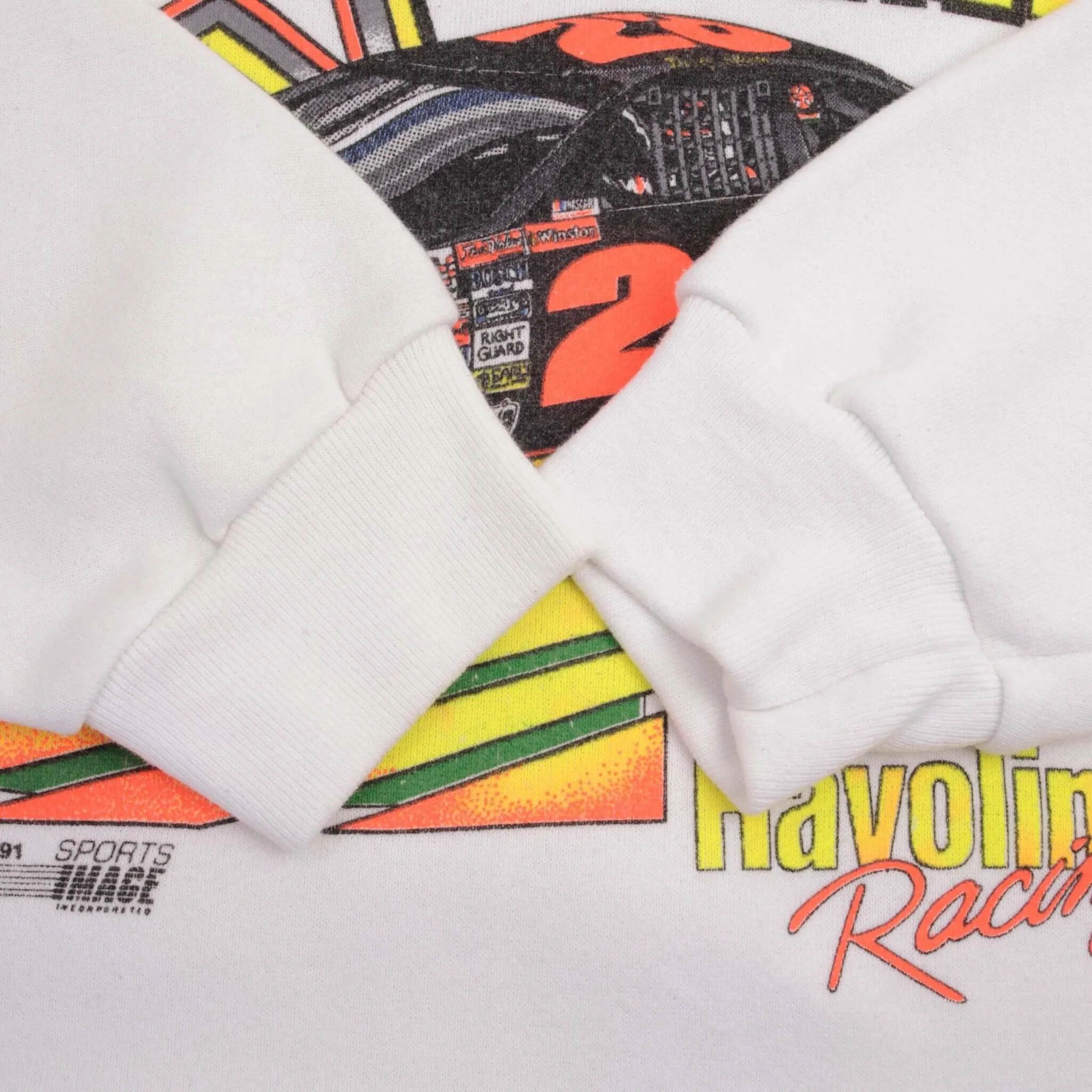 VINTAGE NASCAR DAVEY ALLISON 1991 SWEATSHIRT SIZE XL MADE IN USA