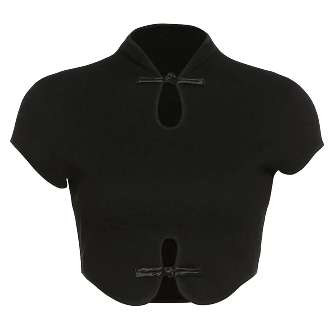 WLS Vintage Hollow Out Slim Fit Tee