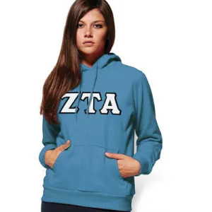 Zeta Tau Alpha Hooded Sweatshirt - G185 - TWILL